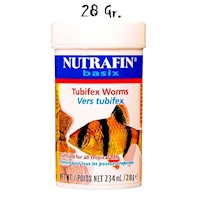 Nutrafin Basix Lombrices Tubifex Liofili. Tropicales 28 Gr.